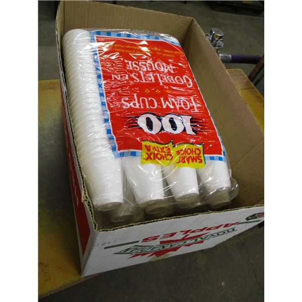 FOAM CUPS (APPROX 400) - PER BOX