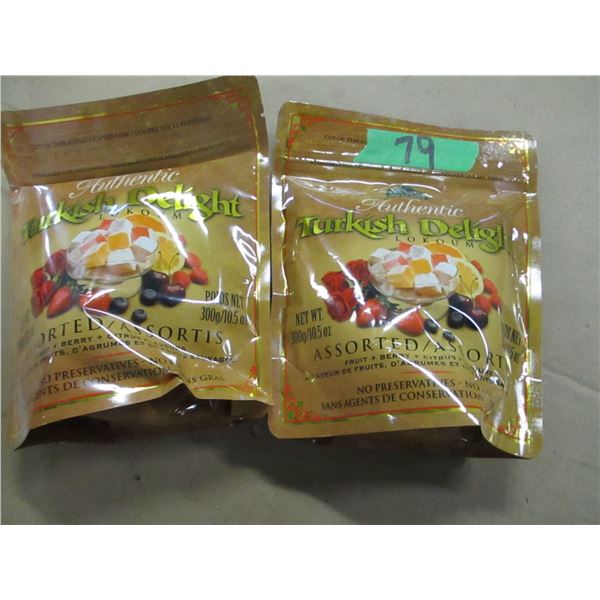 SHELF PULLS (AS IS):  TURKISH DELIGHT LOKOUM (2 X 300G) - PER BUNDLE