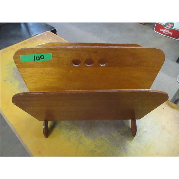 WOOD MAGAZINE RACK