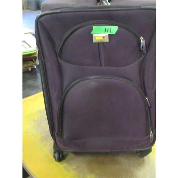 BURGUNDY SUITCASE