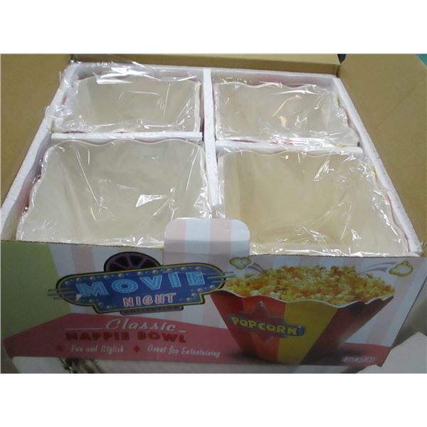 SET OF MOVIE NITE POPCORN DISHES