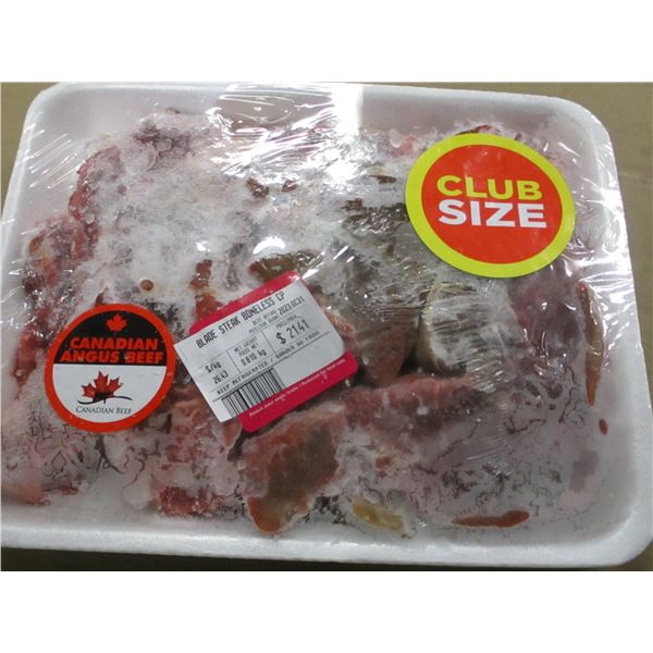 SHELF PULLS (AS IS):  CLUB PACK BLADE STEAK (APPROX. $21.41)
