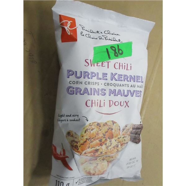SHELF PULLS (AS IS):  PURPLE KERNAL CORN CHIPS (110G) - BAG