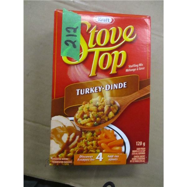 SHELF PULLS (AS IS):  KRAFT TURKEY STOVE TOP STUFFING (120G) - BOX