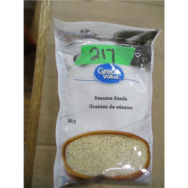 SHELF PULLS (AS IS):  SESAME SEEDS (145G) - BAG