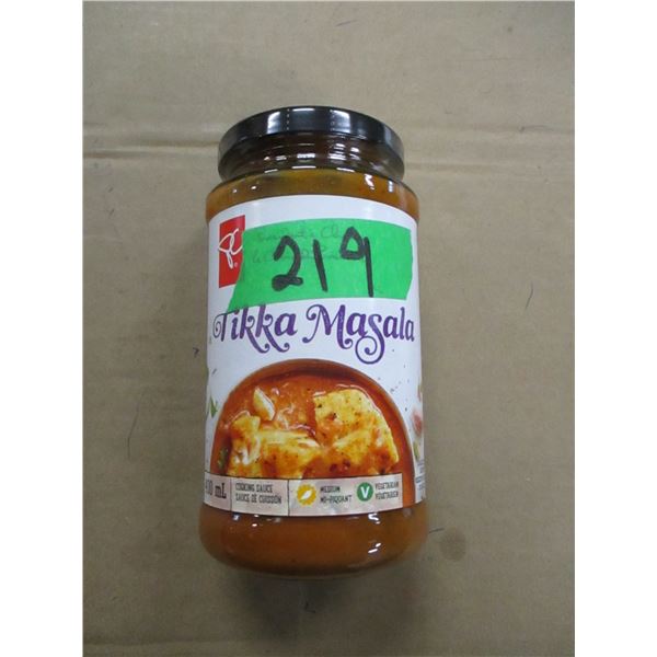 SHELF PULLS (AS IS):  TIKKA MASALA COOKING SAUCE (400 ML) - JAR