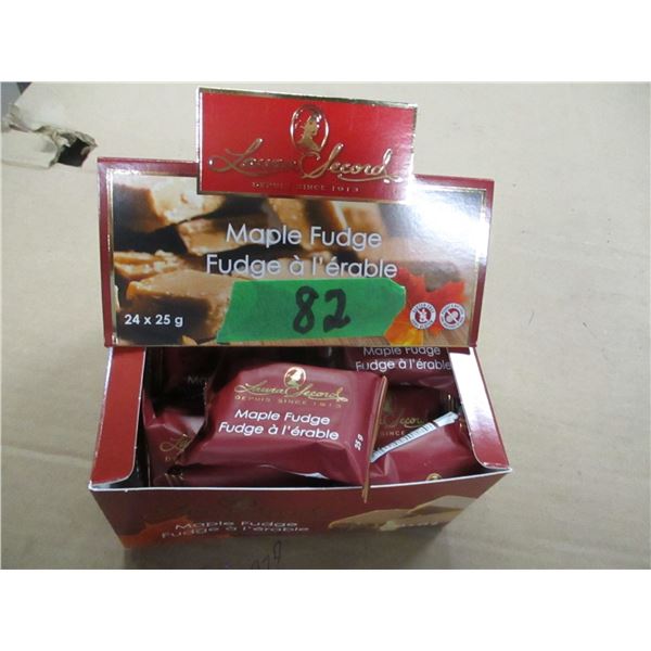 SHELF PULLS (AS IS):  LAURA SECORD MAPLE FUDGE (24 X 25G) - BOX
