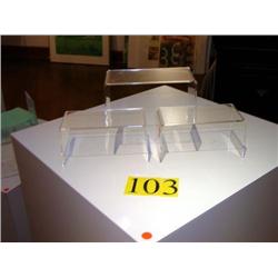 (8) ACRYLIC DISPLAYS