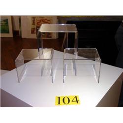 (3) ACRYLIC DISPLAYS