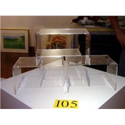 (4) ACRYLIC DISPLAYS