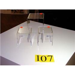 (3) ACRYLIC DISPLAYS
