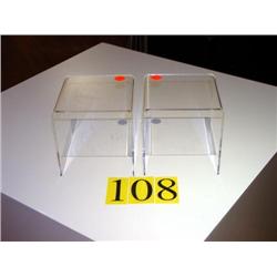 (2) ACRYLIC DISPLAYS