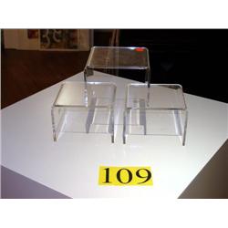 (3) ACRYLIC DISPLAYS
