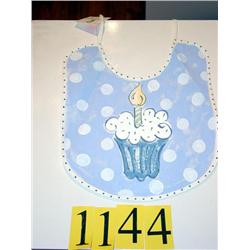 BLUE CUPCAKE BIB