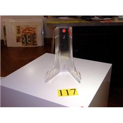 (4) TALL PLATE STANDS