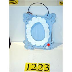 FRAME/OVAL BORDER/BLUE