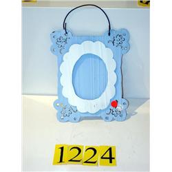 FRAME/OVAL BORDER/BLUE
