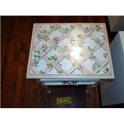 FLORAL PAINTED TABLE