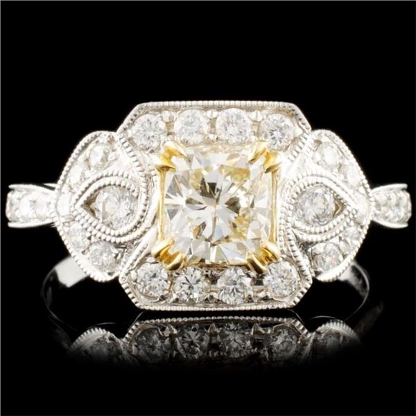 18K White Gold 1.47ctw Fancy Diamond Ring