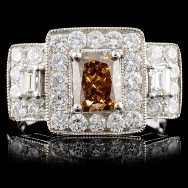 18K White Gold 2.06ctw Fancy Diamond Ring
