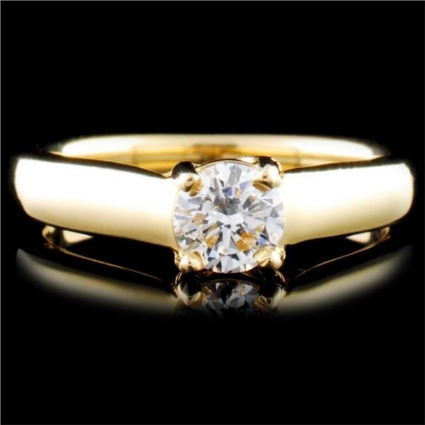 14K Yellow Gold 0.46ctw Diamond Ring
