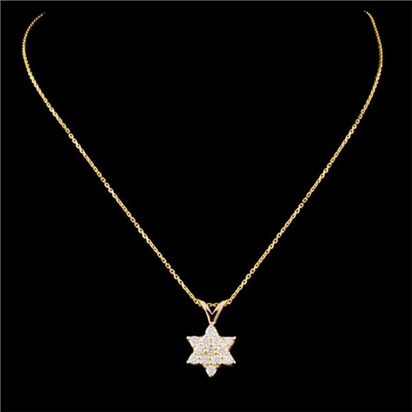 14K Gold 0.24ctw Diamond Pendant