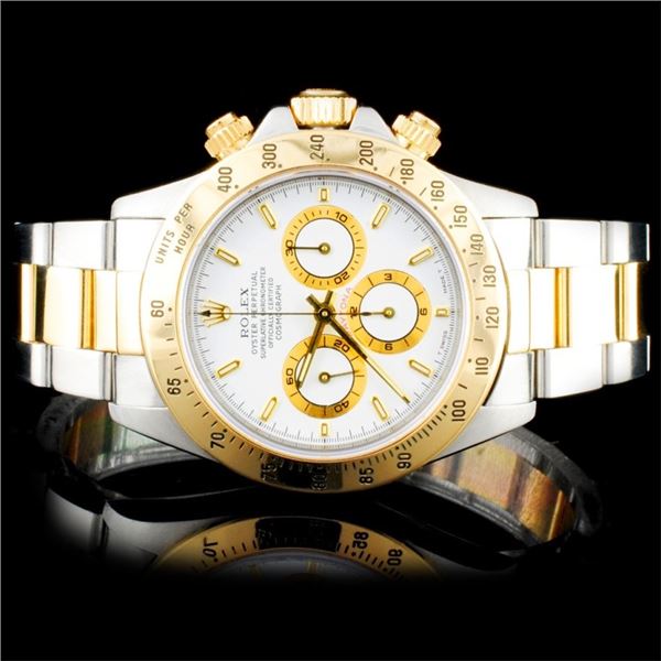 Rolex Two Tone Daytona Zenith 40MM Wristwatch