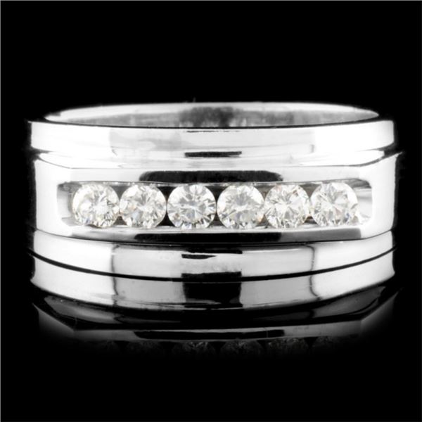 14K White Gold 0.42ctw Diamond Ring