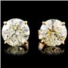 Image 1 : 14K Gold 4.42ctw Diamond Stud Earrings