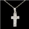Image 1 : 14K Gold 0.77ctw Diamond Pendant