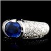 Image 2 : 14K White Gold 1.63ct Sapphire & 2.24ct Diamond Ri