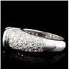 Image 3 : 14K White Gold 1.63ct Sapphire & 2.24ct Diamond Ri