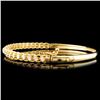 Image 2 : 14K Gold 0.78ctw Diamond Bangle