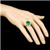 Image 3 : 18K Gold 6.19ct Emerald & 0.82ctw Diamond Ring