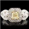 Image 1 : 18K Gold 1.51ctw Fancy Diamond Ring