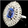Image 2 : 18K Gold 2.63ct Tanzanite & 1.07ctw Diamond Ring