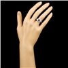 Image 4 : 14K Gold 1.12ct Sapphire & 0.54ctw Diamond Ring