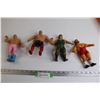 Image 1 : (4) WWE / WWF 1980's Bendis Wrestling Figures - Jesse Ventura, George "The Animal" Steele, Corporal 