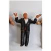 Image 3 : (4) WWE / WWF 1980's Bendies Wrestling Figures - Mean Gene Okerlund, Dynamite Kid, Bret Hart, Ken Pa