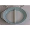 Image 2 : Pyrex Turquoise Snowflake #063 Divided Dish with Lid