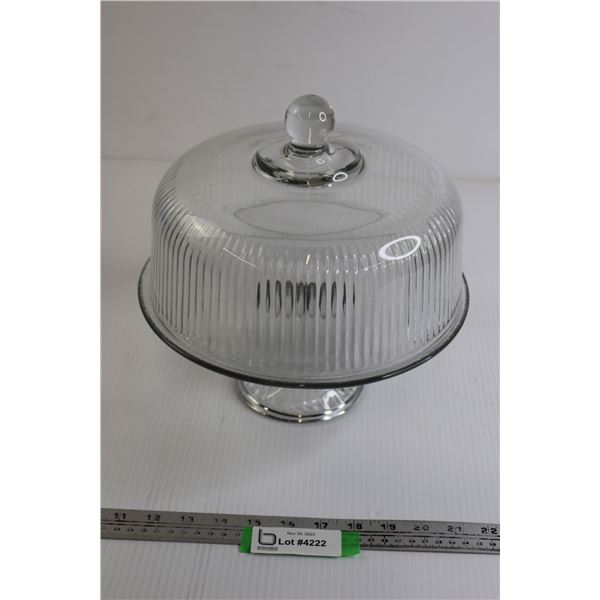 Glass Cake Stand w/ Cloche