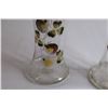 Image 4 : Pair of 12 1/2" Victorian Amethyst Purple Hand Painted Vases