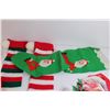 Image 5 : (9) Christmas Stockings, Santa Wall Hanging