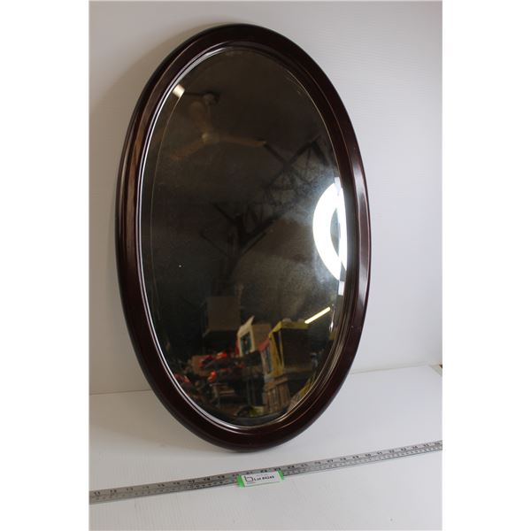 Oval Beveled Mirror Glass - 18 1/2" x 30"
