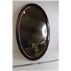 Image 1 : Oval Beveled Mirror Glass - 18 1/2" x 30"