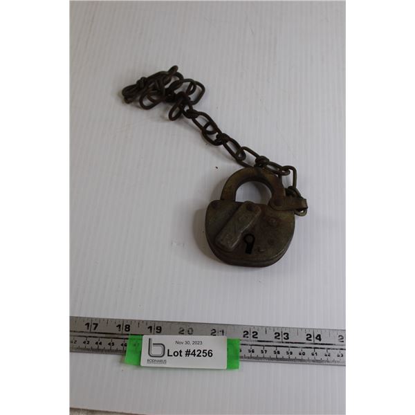 Vintage CNR Padlock - No Key