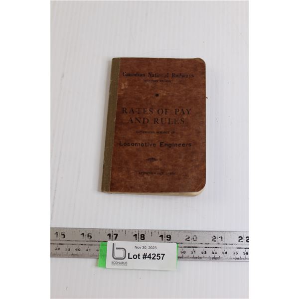 Canadian National Railways Rates of Pay and Rules Manual