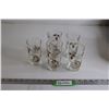 Image 1 : (5) Vintage Glass Tumblers