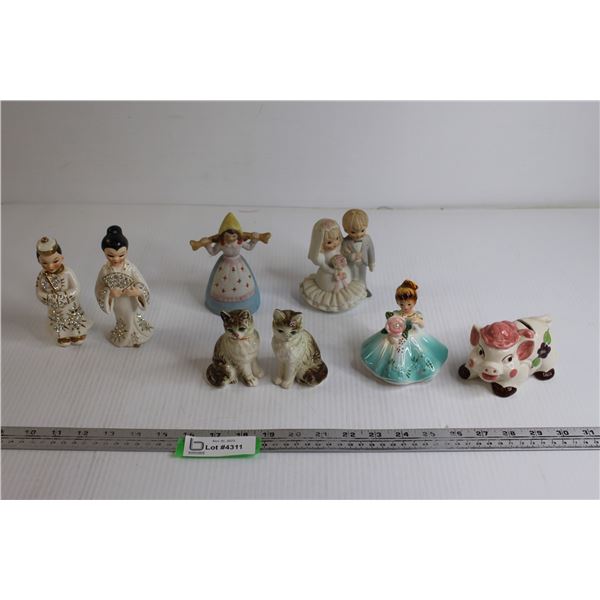 (8) Figurines Lefton HandPainted and Made in Japan Bodnarus