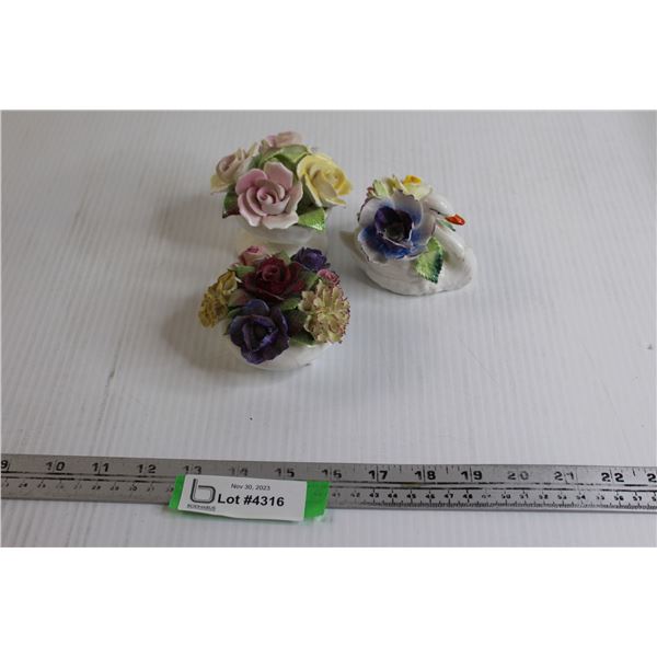 Bondar, Royal Doulton & Royal Stratford Capodimonte Style Pieces - Has Damage